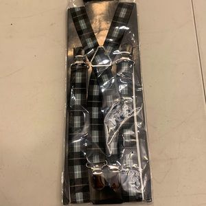 Clip on suspenders for men